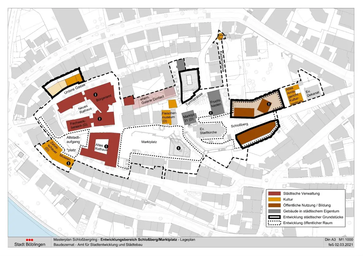Masterplan Schloßbergring – Entwicklungskonzept Schloßberg/Marktplatz